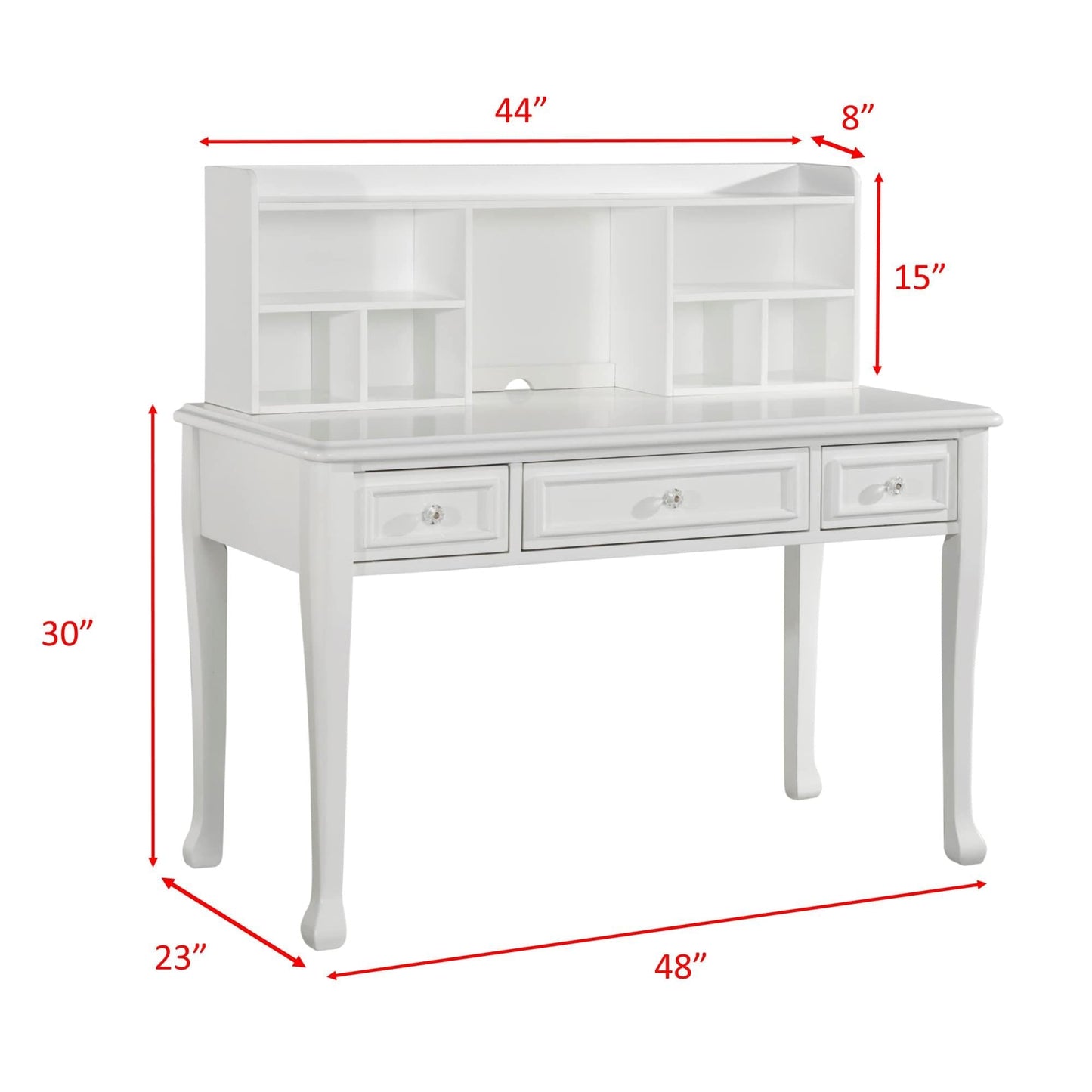 Elements International Jesse JS700DKHT Desk w/ Hutch - American Furniture of Slidell
