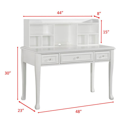 Elements International Jesse JS700DKHT Desk w/ Hutch - American Furniture of Slidell
