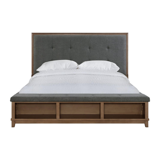 Elements International Jolene JL300KB Upholstery King Bed - American Furniture of Slidell