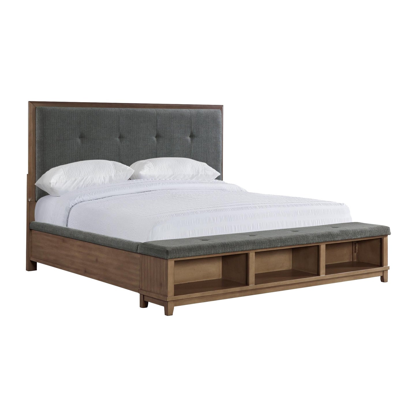 Elements International Jolene JL300KB Upholstery King Bed - American Furniture of Slidell