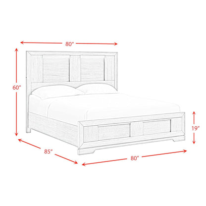 Elements International Kelis B - 9770 - 3 - KBL King Panel Bed - American Furniture of Slidell