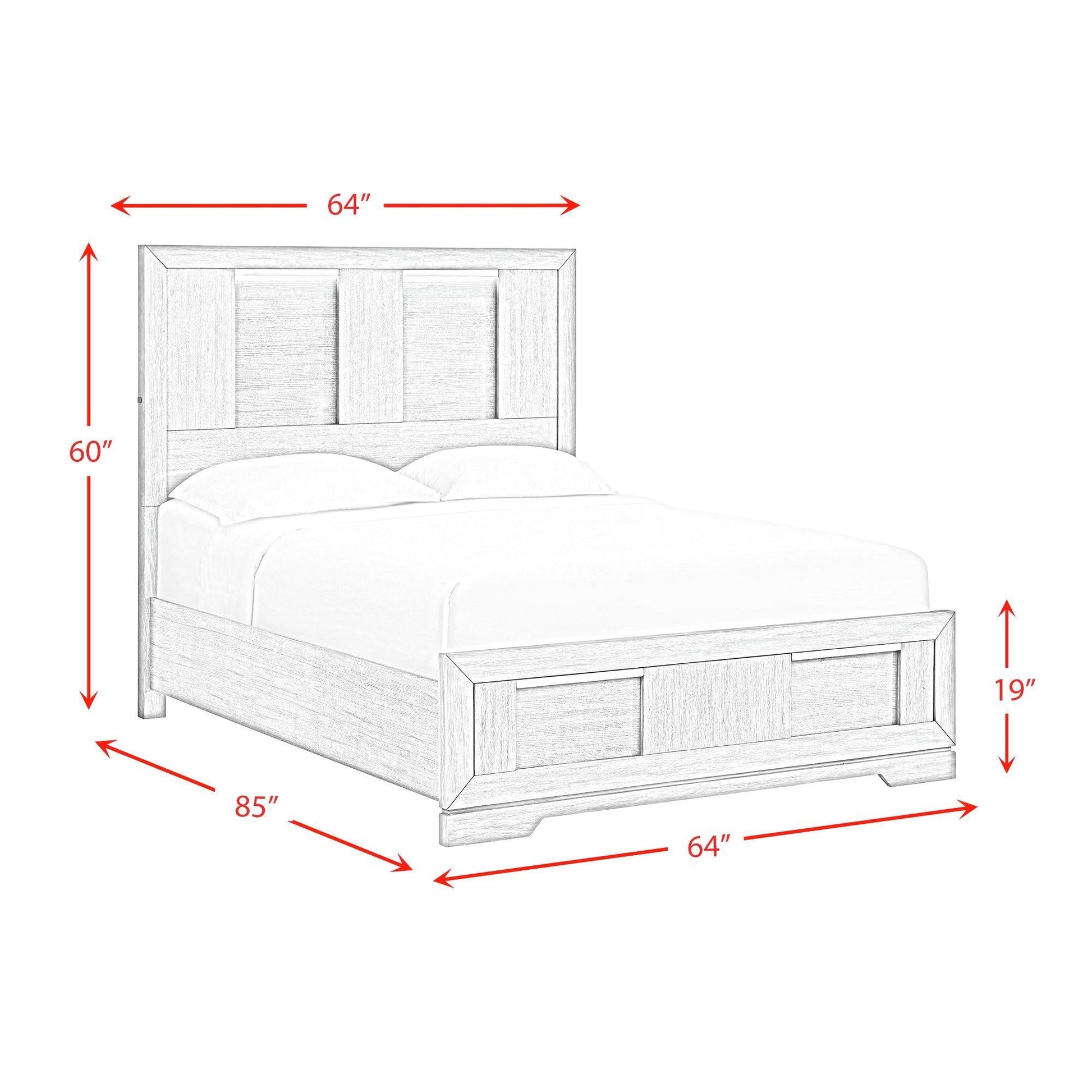 Elements International Kelis B - 9770 - 3 - QBL Queen Panel Bed - American Furniture of Slidell