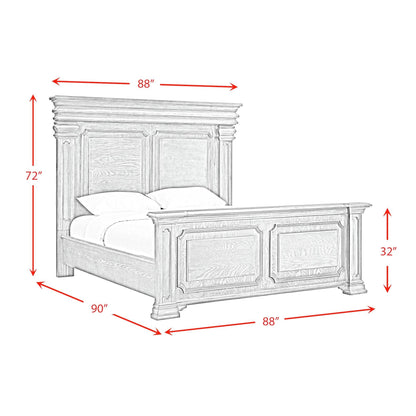 Elements International Kings Court B.10315.KB King Bed - American Furniture of Slidell