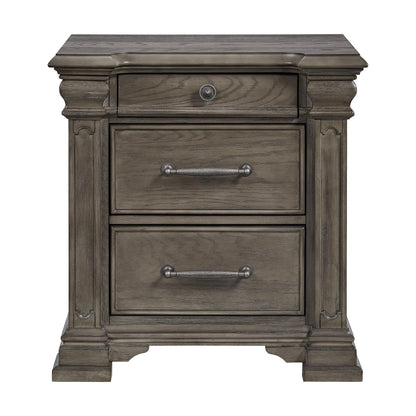 Elements International Kings Court B.10315.NS 3 - Drawer Nightstand - American Furniture of Slidell
