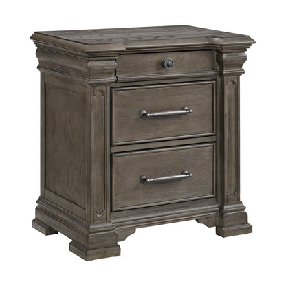 Elements International Kings Court B.10315.NS 3 - Drawer Nightstand - American Furniture of Slidell