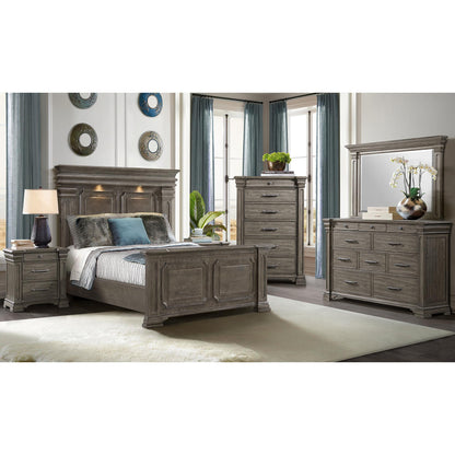 Elements International Kings Court B.10315.QB Queen Bed - American Furniture of Slidell