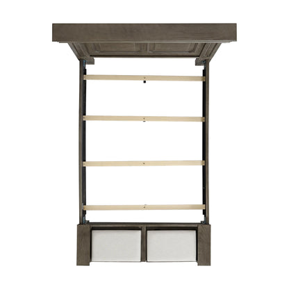 Elements International Kings Court B.10315.QSB Queen Storage Bed - American Furniture of Slidell