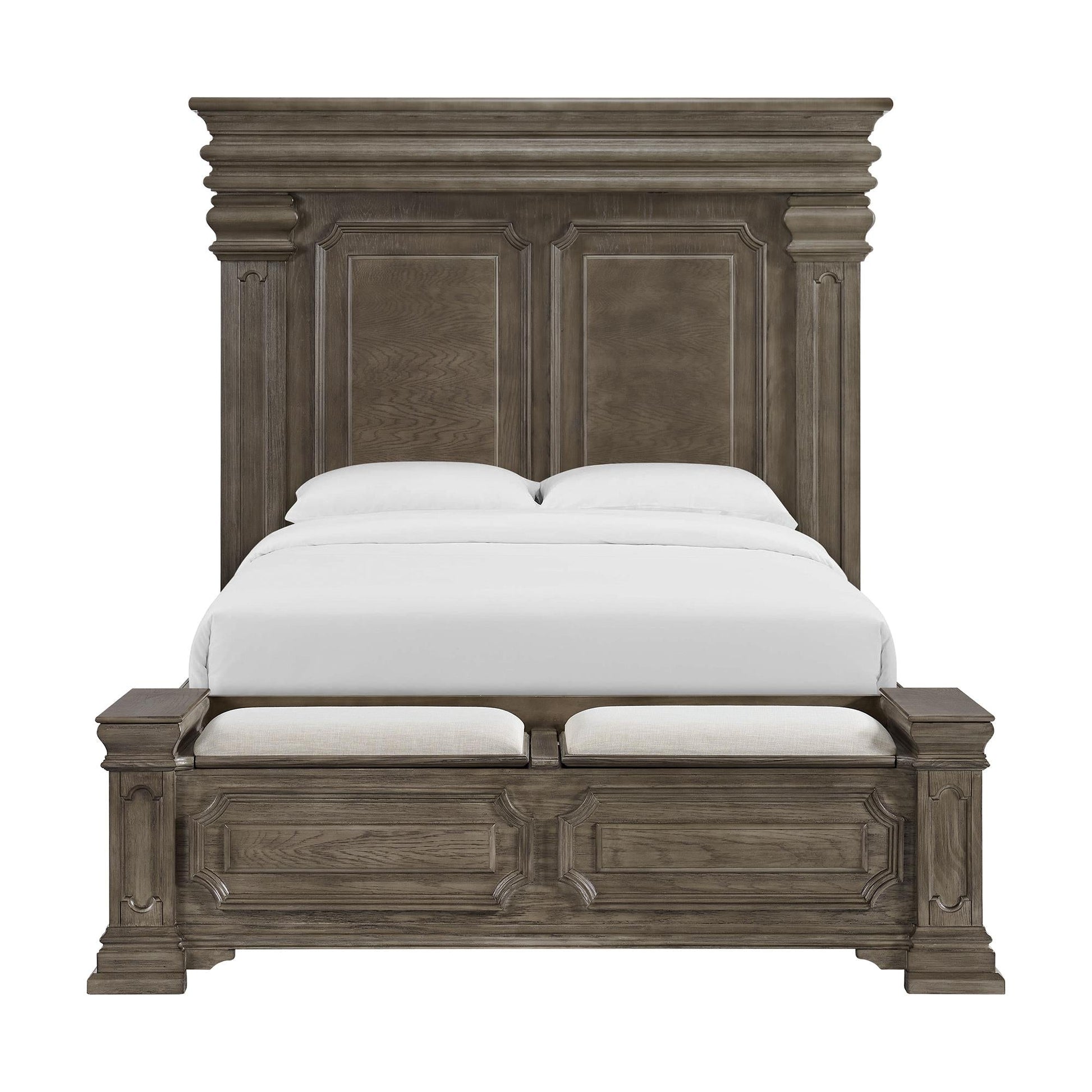 Elements International Kings Court B.10315.QSB Queen Storage Bed - American Furniture of Slidell