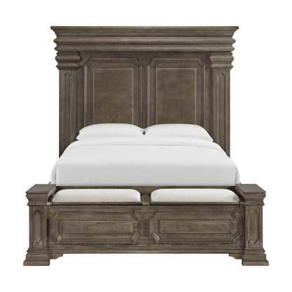 Elements International Kings Court B.10315.QSB Queen Storage Bed - American Furniture of Slidell