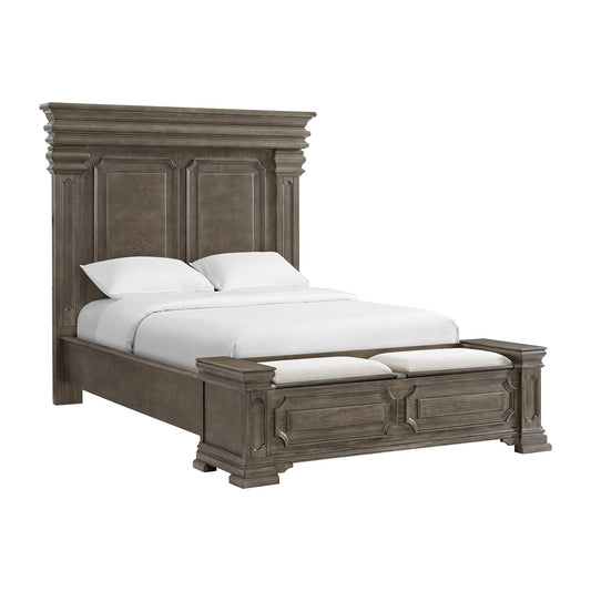 Elements International Kings Court B.10315.QSB Queen Storage Bed - American Furniture of Slidell