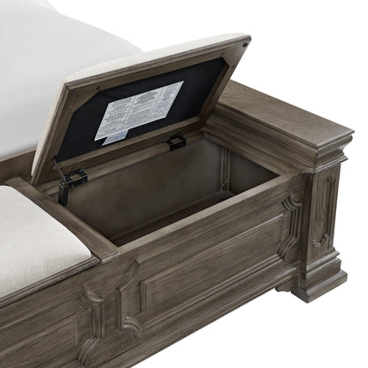Elements International Kings Court B.10315.QSB Queen Storage Bed - American Furniture of Slidell