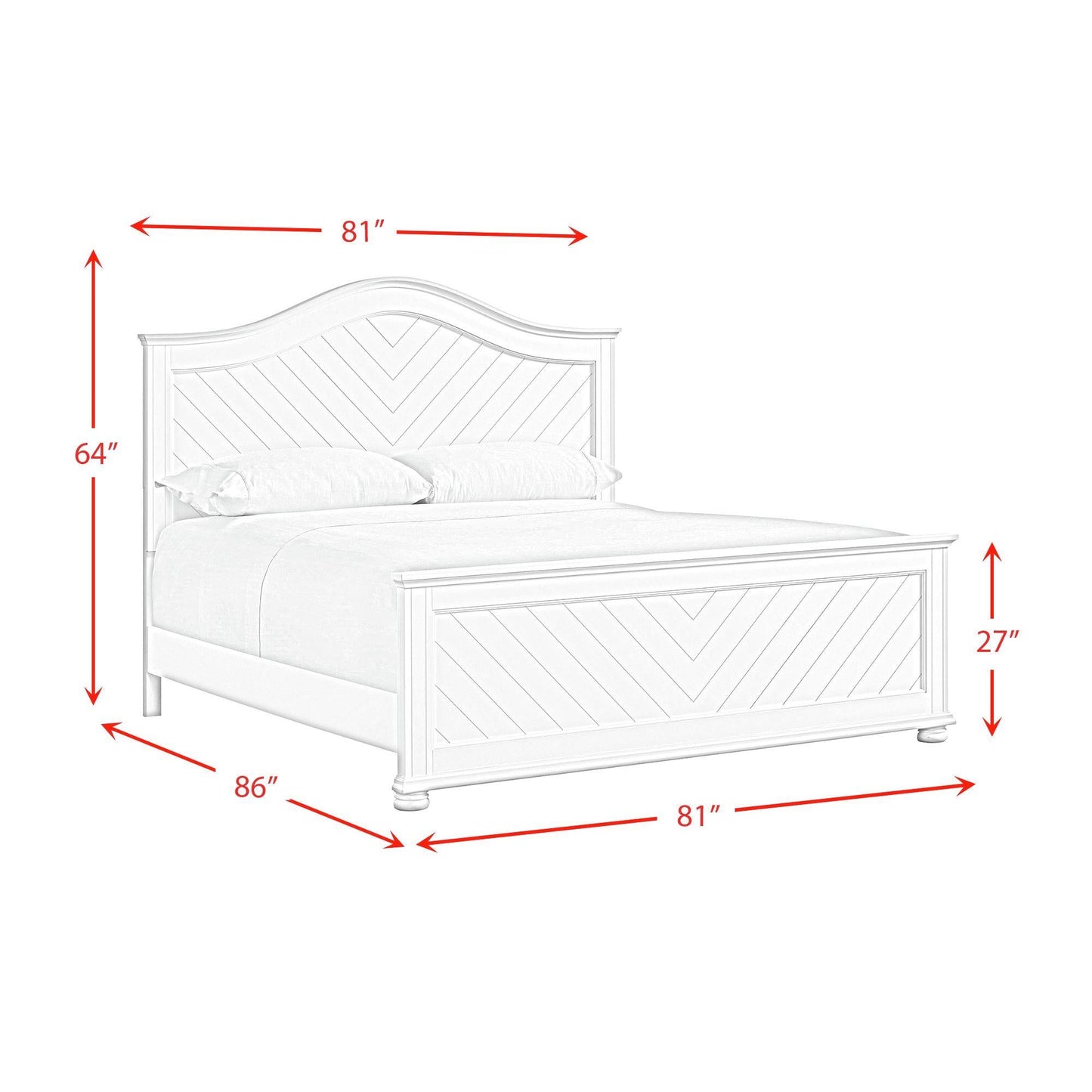 Elements International Kona B - 9340 - 7 - KB King Panel Bed - American Furniture of Slidell
