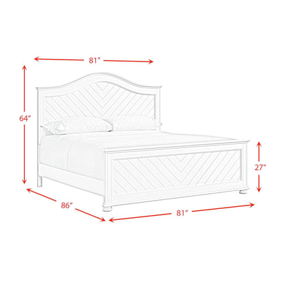 Elements International Kona B - 9340 - 7 - KB King Panel Bed - American Furniture of Slidell