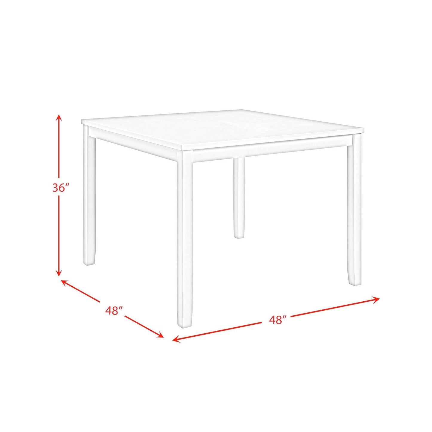 Elements International Kona D - 9340 - 7 - SCT Square Counter Table - American Furniture of Slidell