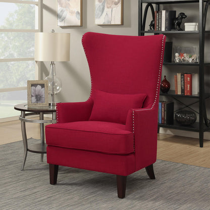 Elements International Kori Accent Chair - Berry - American Furniture of Slidell