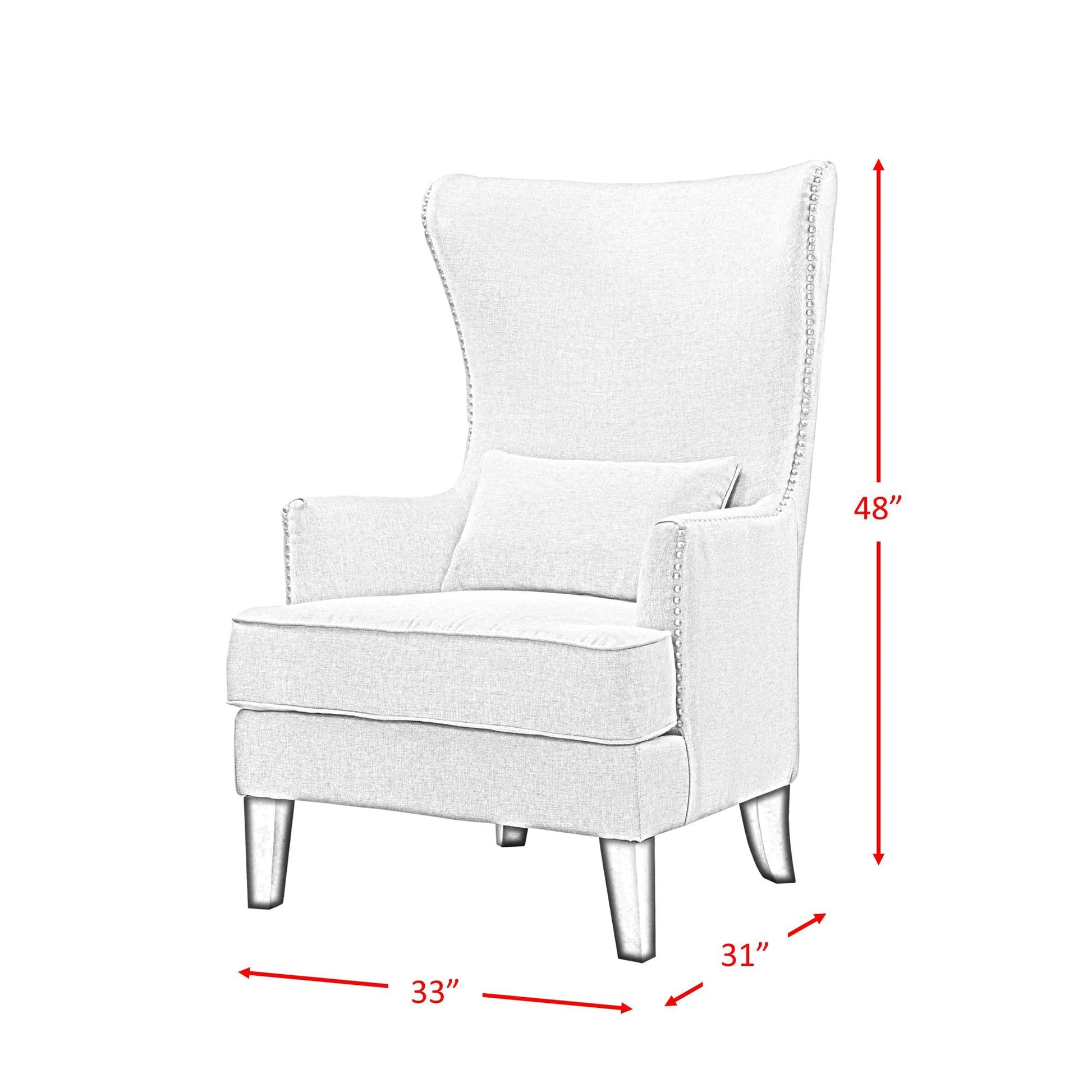 Elements International Kori Accent Chair - Berry - American Furniture of Slidell