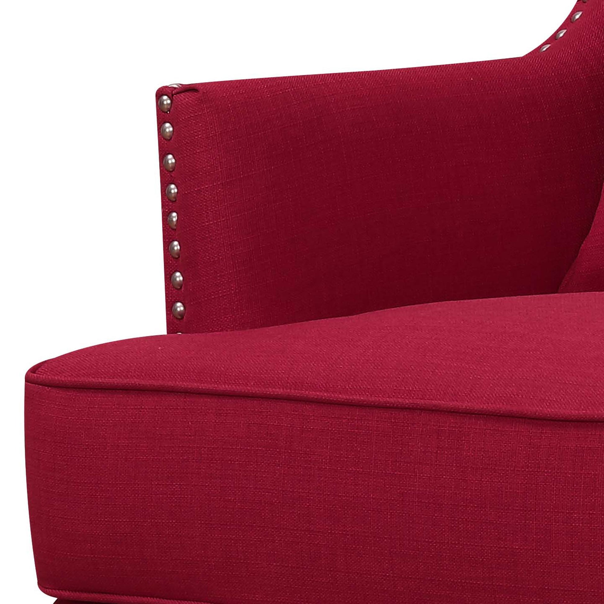 Elements International Kori Accent Chair - Berry - American Furniture of Slidell