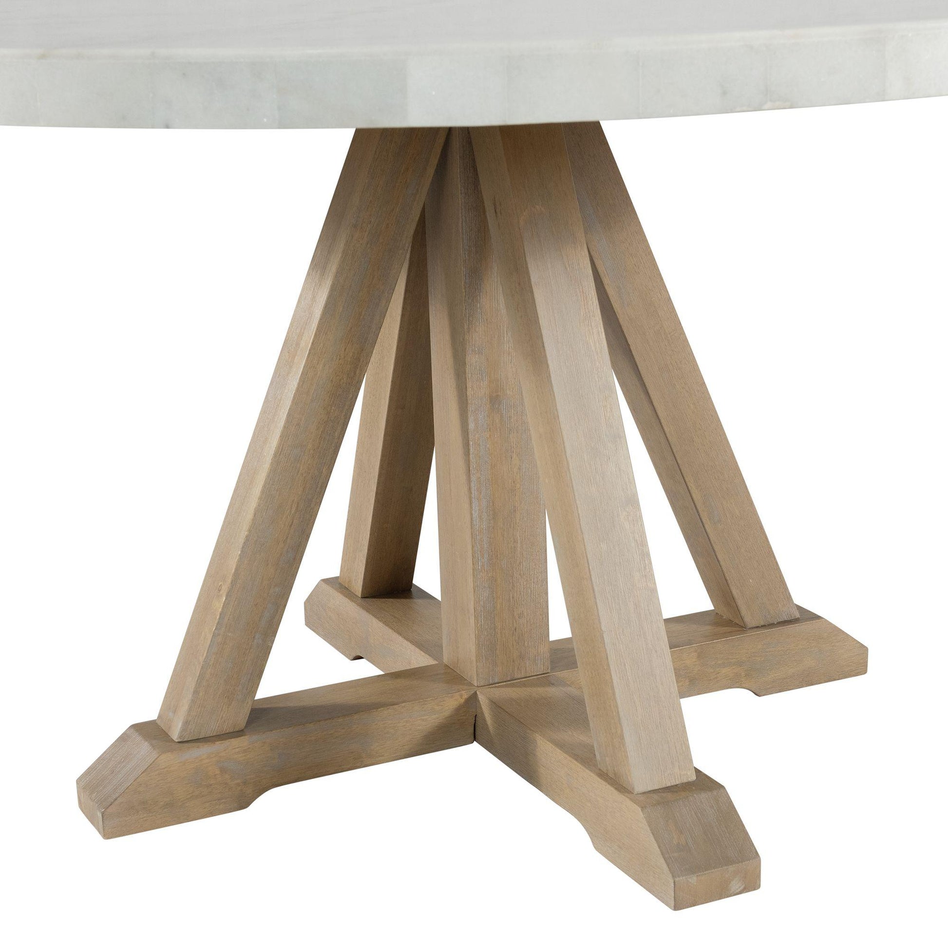 Elements International Lakeview CDLW180RDT Round Dining Table - American Furniture of Slidell