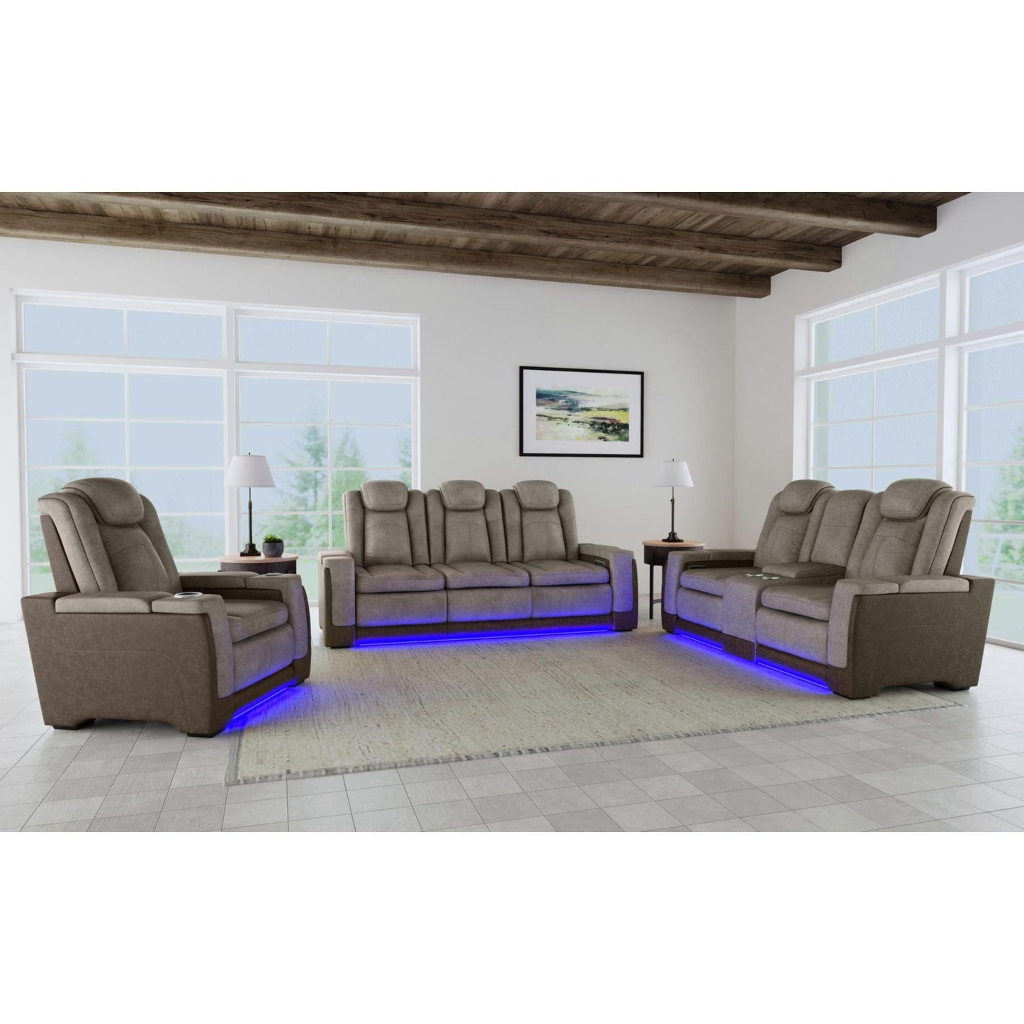 Elements International Lantana U - 13660 - 10560 - 105PP Power Motion Recliner - American Furniture of Slidell