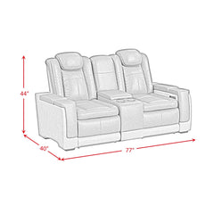 Elements International Lantana U - 13660 - 10562 - 285PP Power Motion Loveseat - American Furniture of Slidell