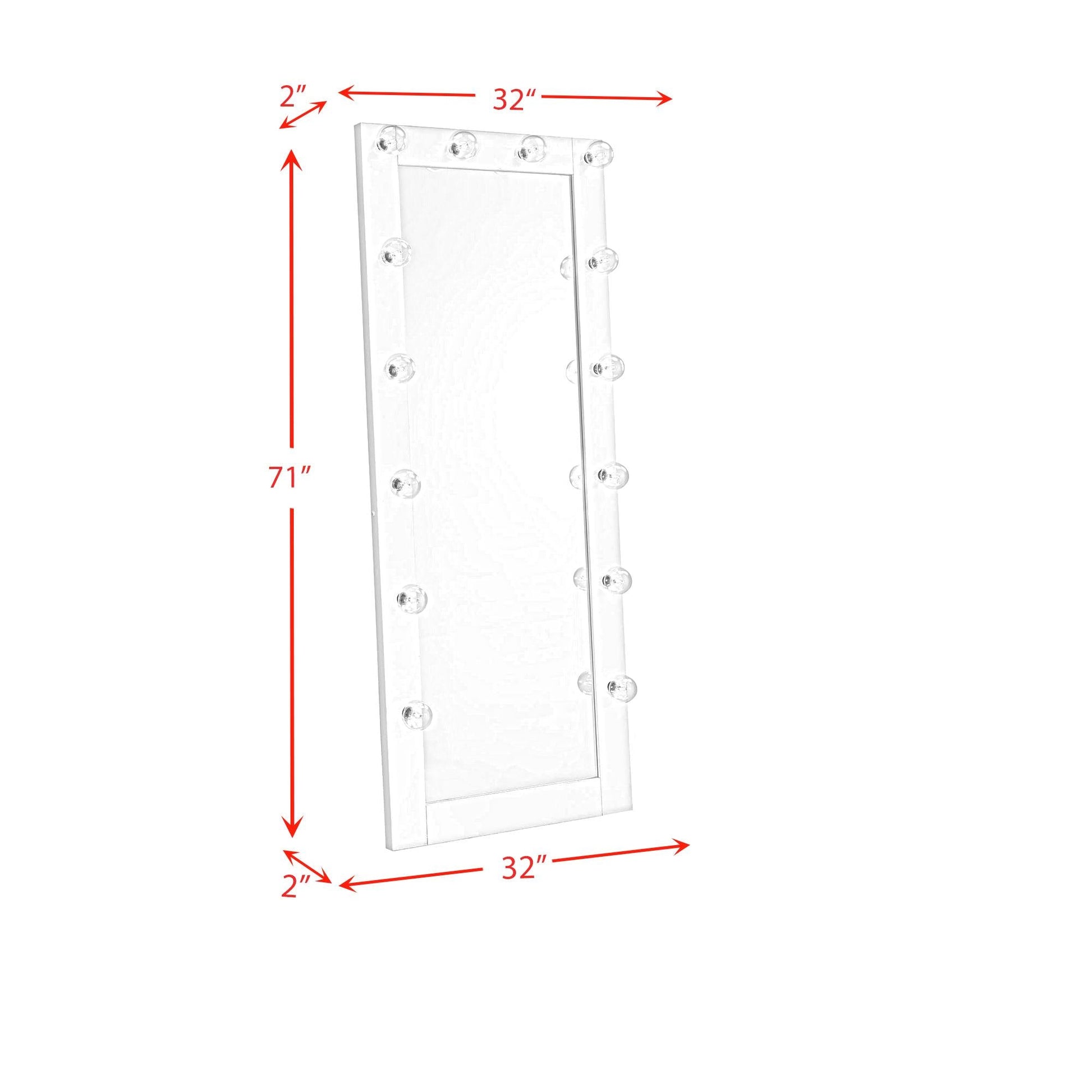 Elements International Lindy CVLY700FM Floor Mirror - American Furniture of Slidell