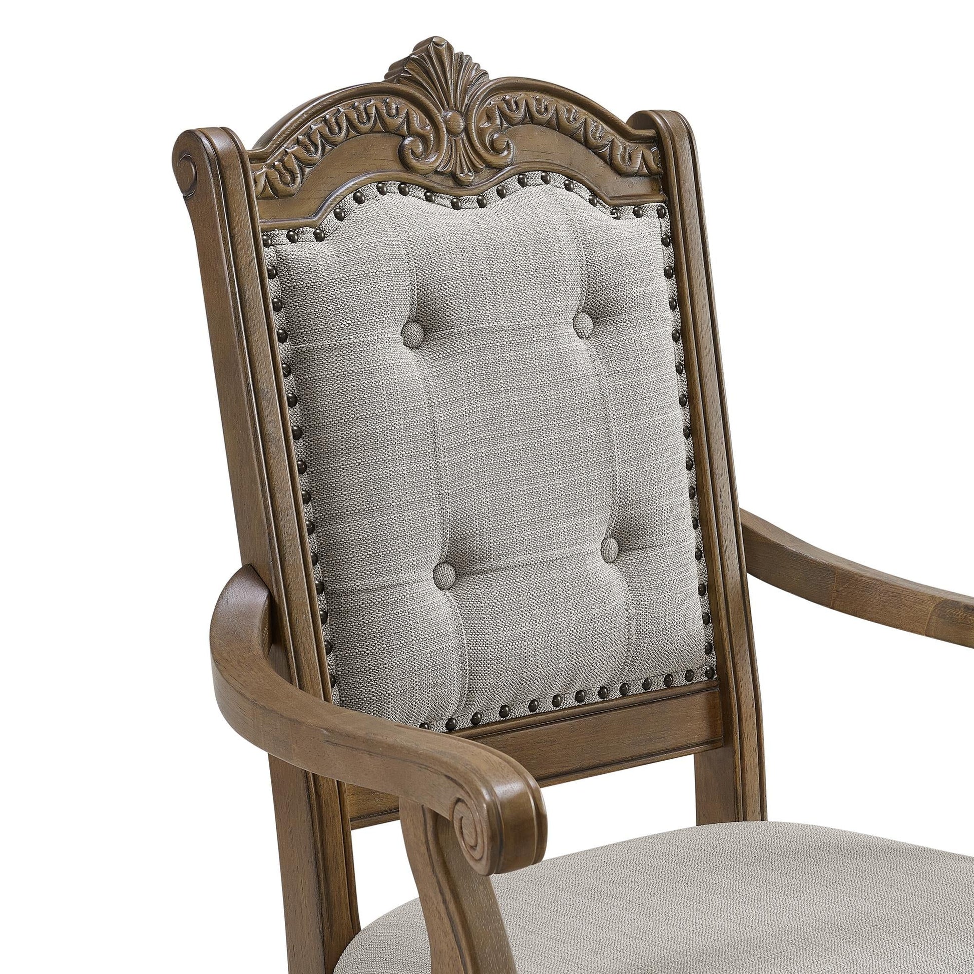 Elements International Madison Park D - 10460 - 5 - AC Dining Arm Chair - American Furniture of Slidell