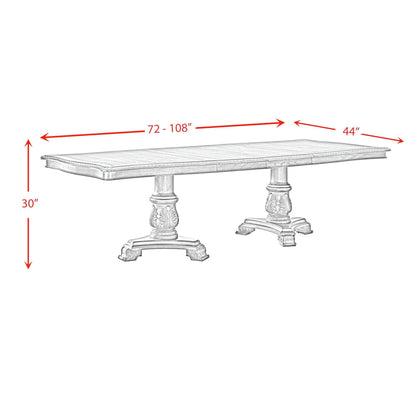 Elements International Madison Park D - 10460 - 5 - DT Rectangular Dining Table - American Furniture of Slidell