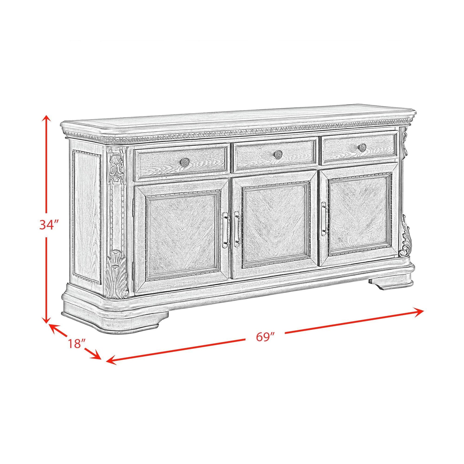 Elements International Madison Park DA - 10460 - 5 - SV Server - American Furniture of Slidell