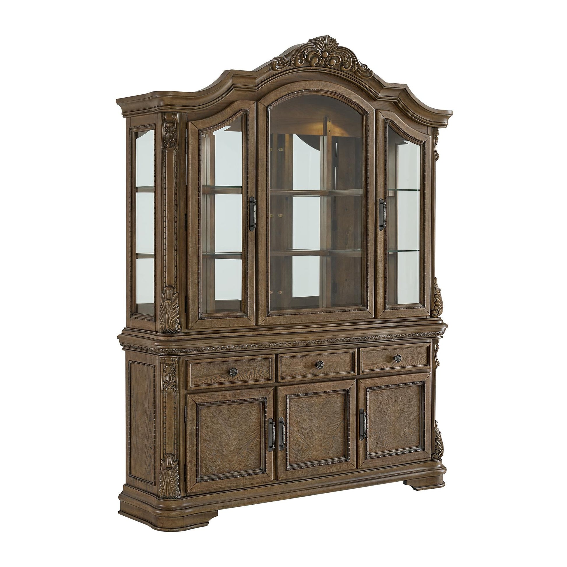 Elements International Madison Park DA - 10460 - 5 - SVHT Server And Hutch - American Furniture of Slidell