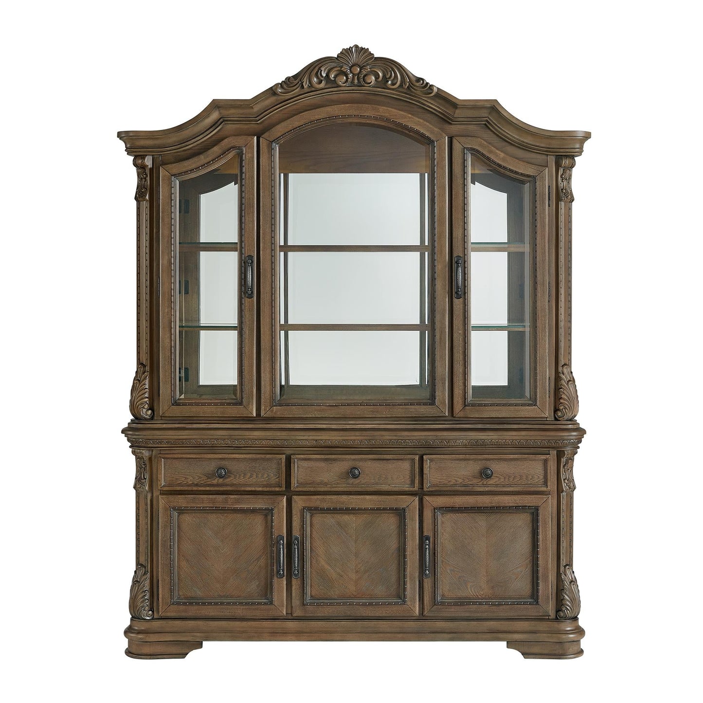 Elements International Madison Park DA - 10460 - 5 - SVHT Server And Hutch - American Furniture of Slidell