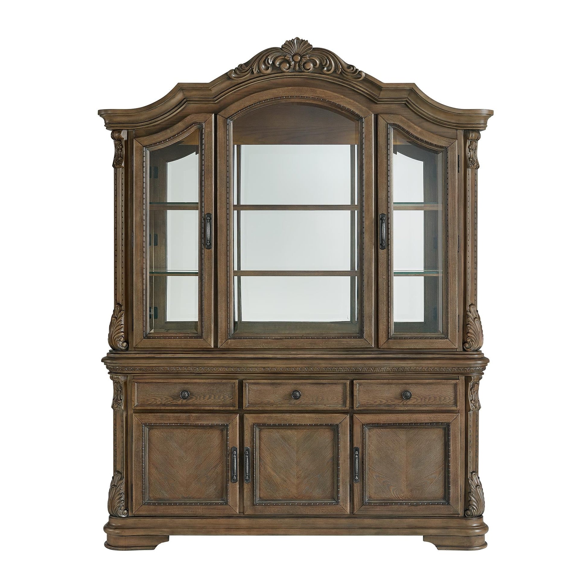 Elements International Madison Park DA - 10460 - 5 - SVHT Server And Hutch - American Furniture of Slidell
