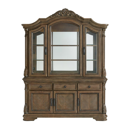 Elements International Madison Park DA - 10460 - 5 - SVHT Server And Hutch - American Furniture of Slidell