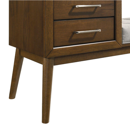 Elements International Malibu LA - 4650 - 5 - BN Bench - American Furniture of Slidell