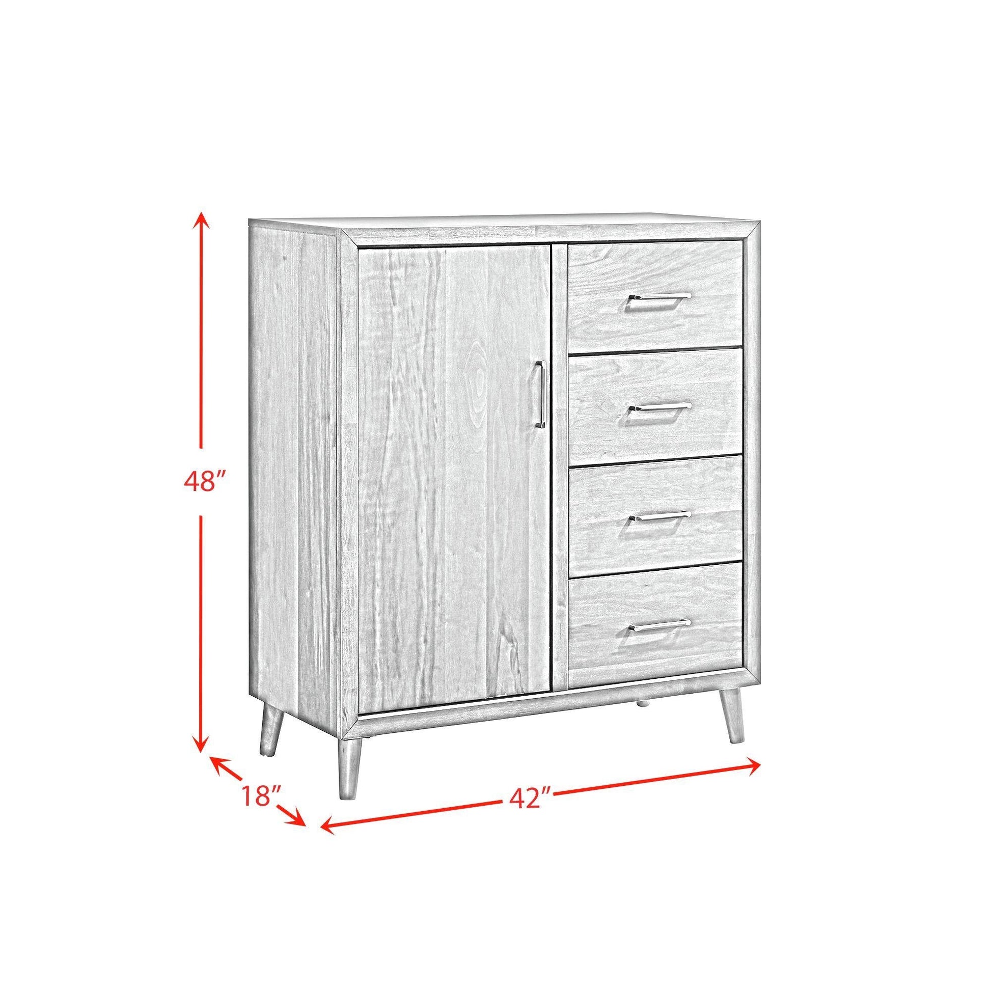 Elements International Malibu MC400CH 4 - Drawer Chest - American Furniture of Slidell