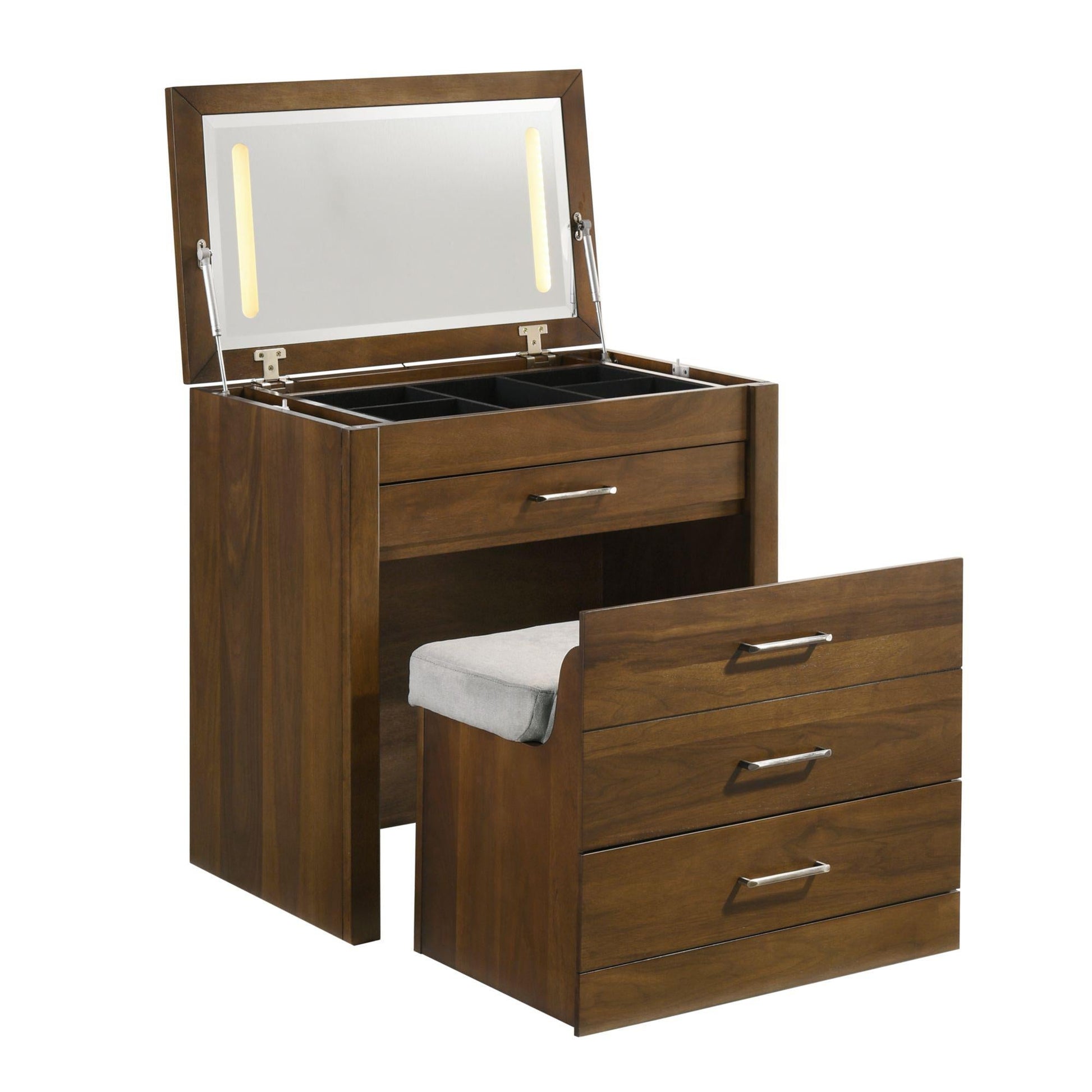 Elements International Malibu V - 4650 - 5 - VN Dressing Table - American Furniture of Slidell