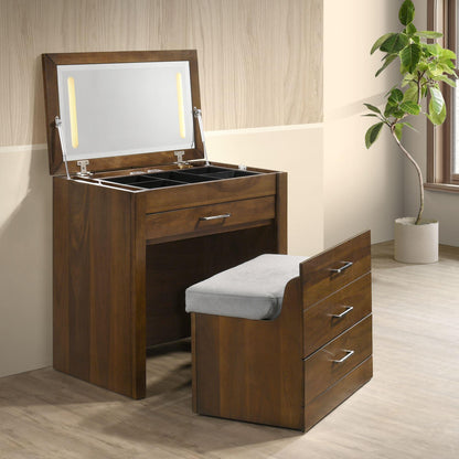 Elements International Malibu V - 4650 - 5 - VN Dressing Table - American Furniture of Slidell