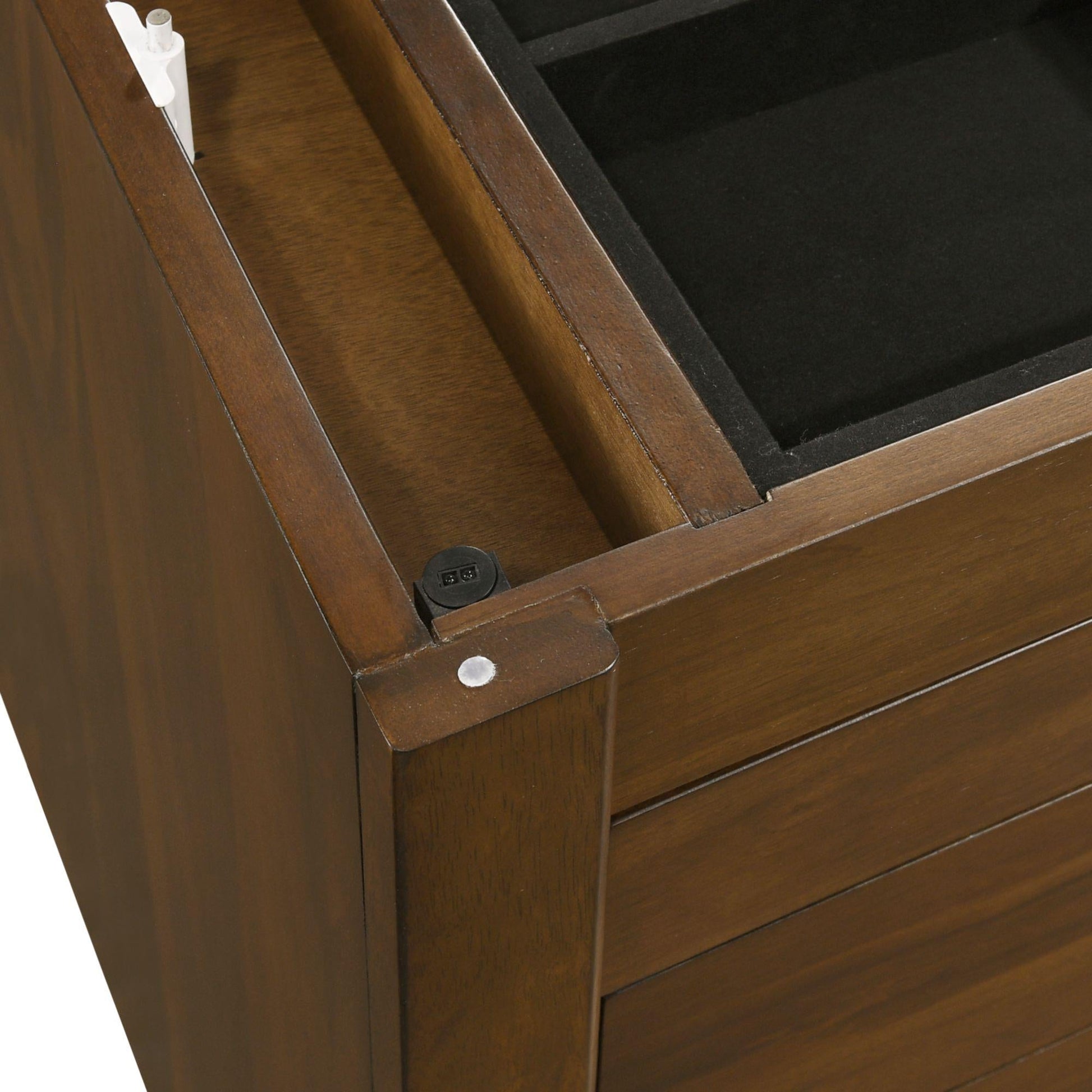 Elements International Malibu V - 4650 - 5 - VN Dressing Table - American Furniture of Slidell