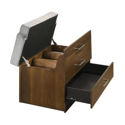 Elements International Malibu V - 4650 - 5 - VN Dressing Table - American Furniture of Slidell