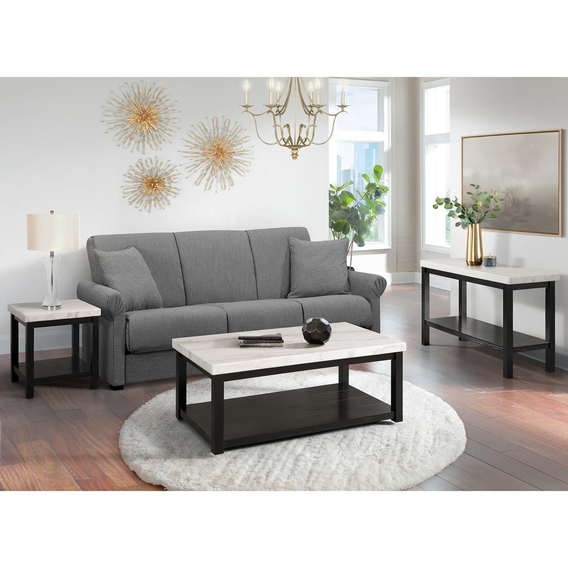 Elements International Marcello CML100CT Rectangular Coffee Table - American Furniture of Slidell