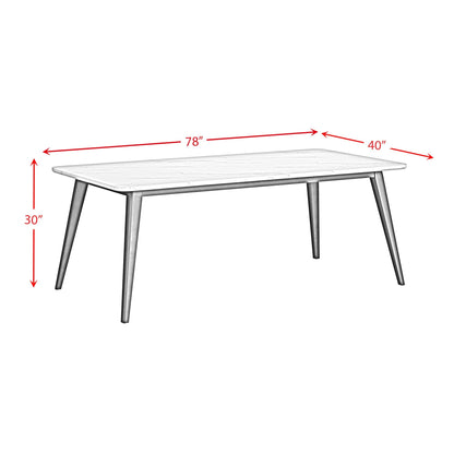 Elements International Marlene D - 15850 - 8 - DT Dining Table - American Furniture of Slidell