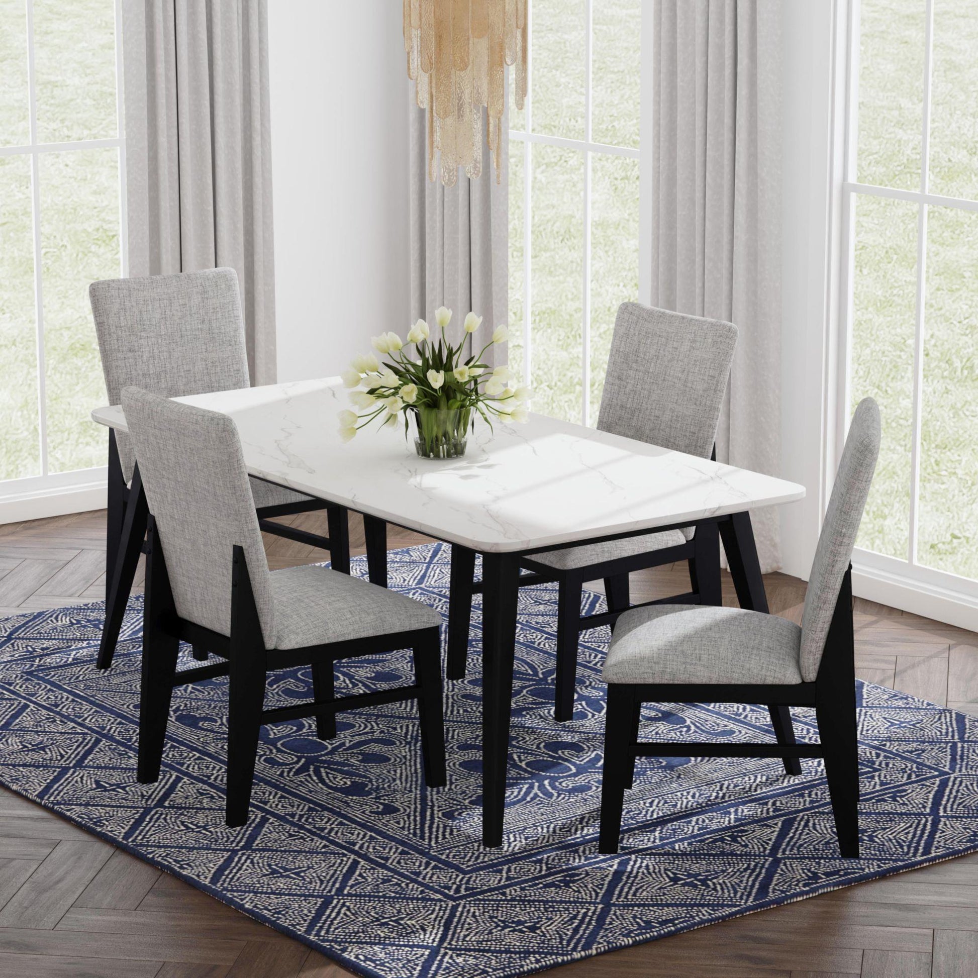 Elements International Marlene D - 15850 - 8 - DT Dining Table - American Furniture of Slidell