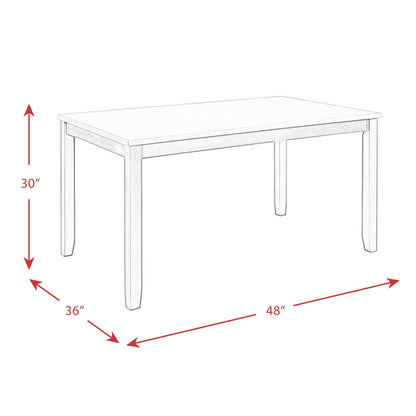 Elements International Martin Brown DMT7005DS 5 pc Dinette - American Furniture of Slidell
