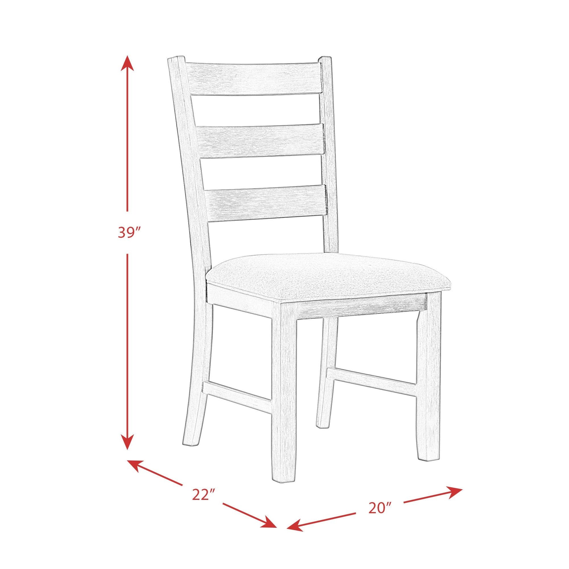 Elements International Martin Brown DMT7006DS 6 pc Dinette - American Furniture of Slidell
