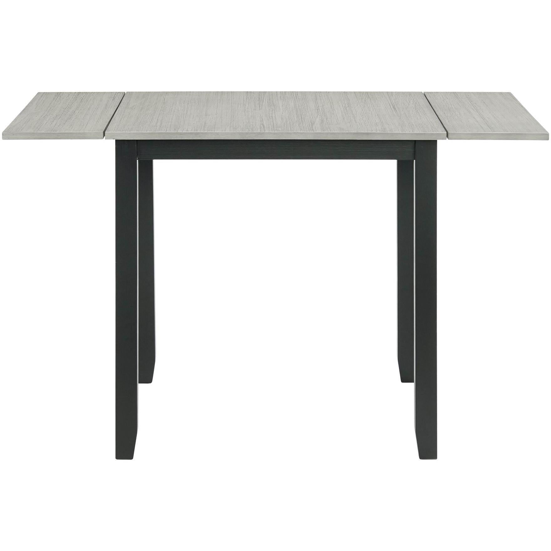 Elements International Martin DMT3003DLDS 3 pc Dinette - Grey/Black - American Furniture of Slidell