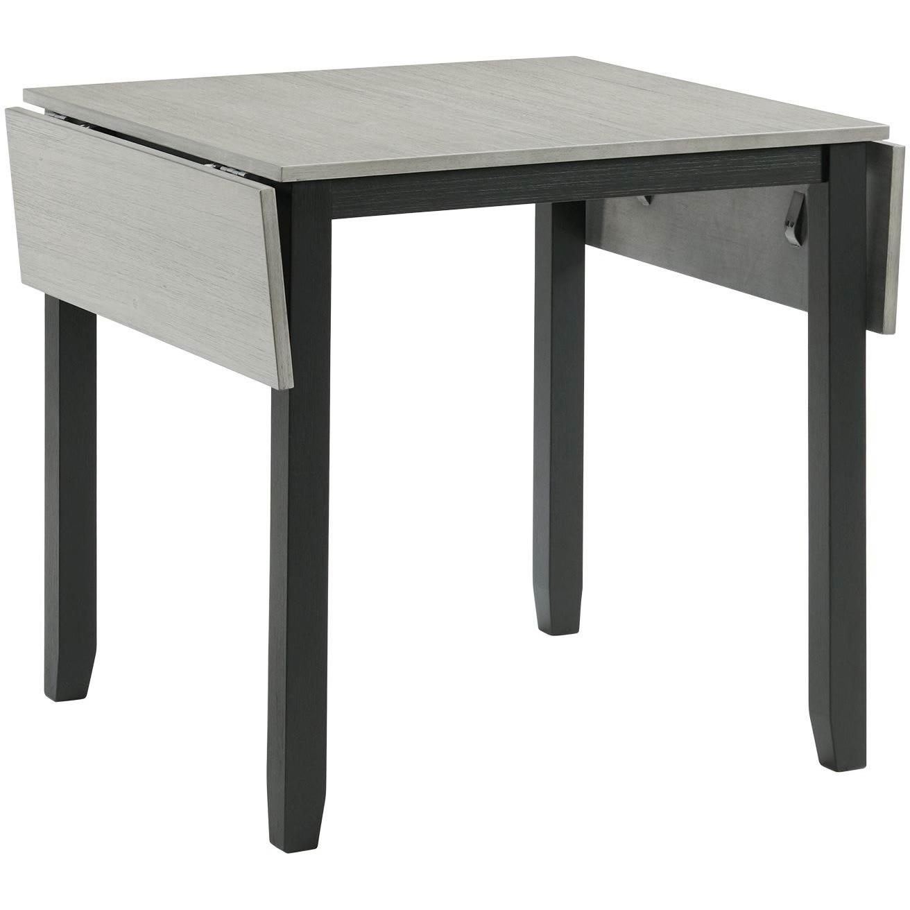 Elements International Martin DMT3003DLDS 3 pc Dinette - Grey/Black - American Furniture of Slidell