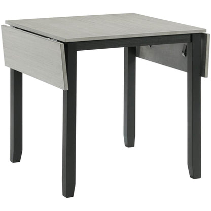 Elements International Martin DMT3003DLDS 3 pc Dinette - Grey/Black - American Furniture of Slidell
