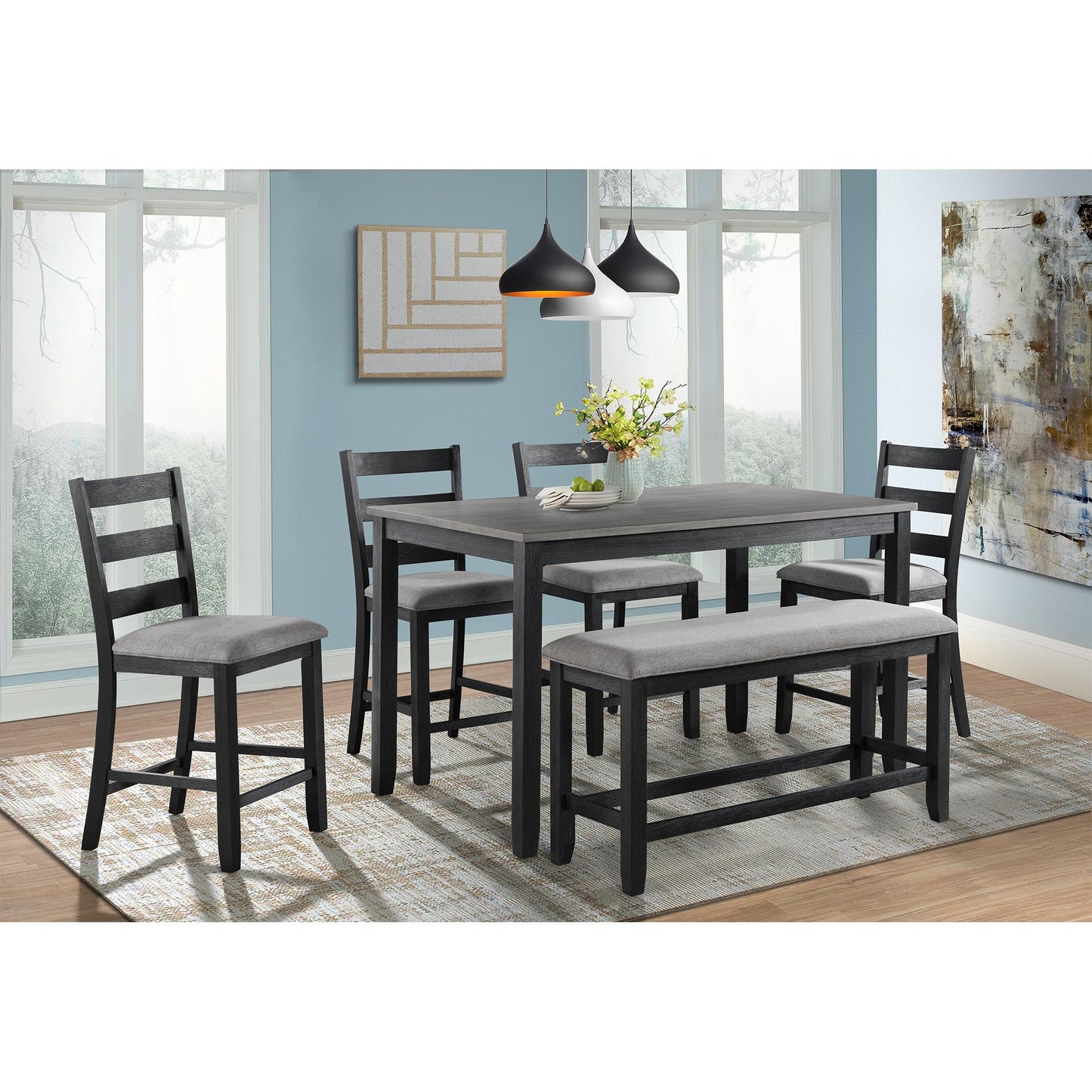 Elements International Martin DMT300CSC Counter Height Side Chair - American Furniture of Slidell