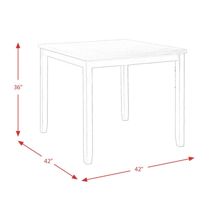 Elements International Martin Gray DMT3005CS 5 pc Counter Height Dinette - American Furniture of Slidell