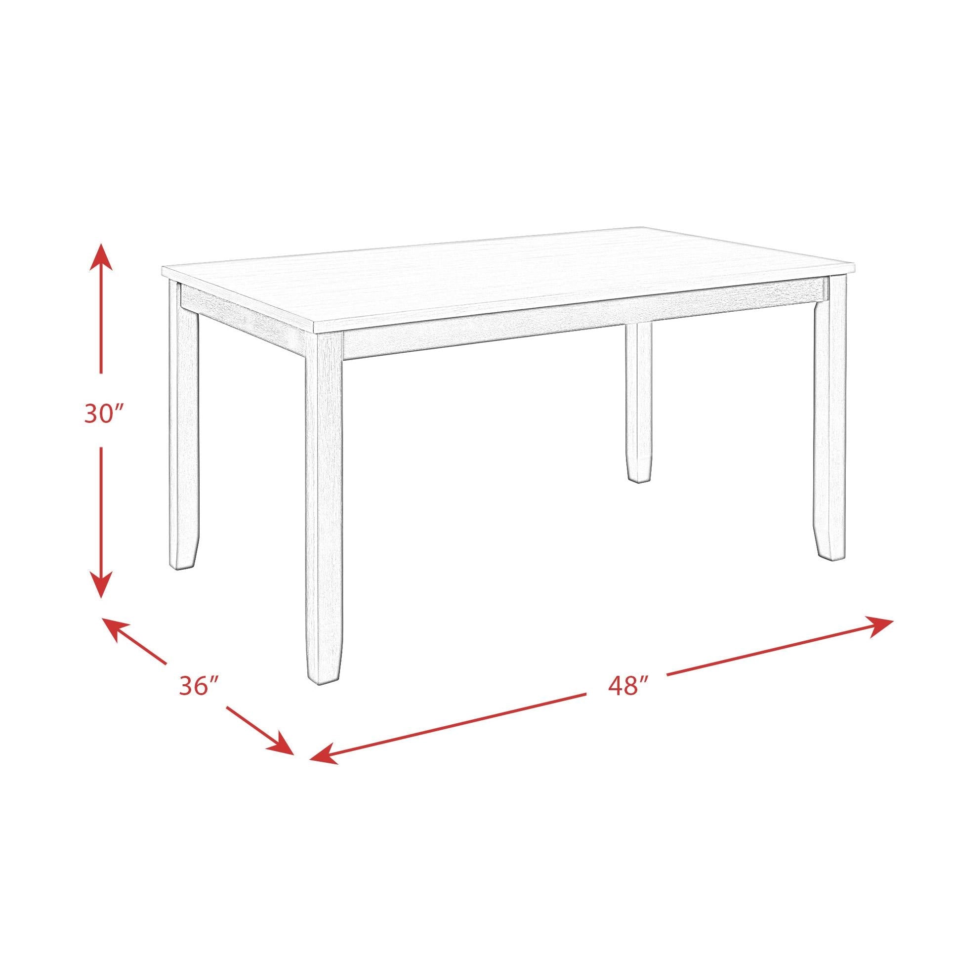 Elements International Martin Gray DMT3005DS 5 pc Dinette - American Furniture of Slidell