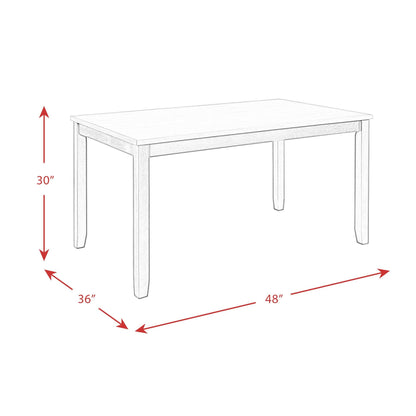 Elements International Martin Gray DMT3005DS 5 pc Dinette - American Furniture of Slidell